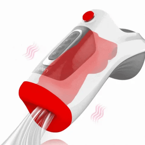 Leten Air Blast: Mouth Masturbator 10 Vibration Deep Throat Air Control Vacuum Sucking