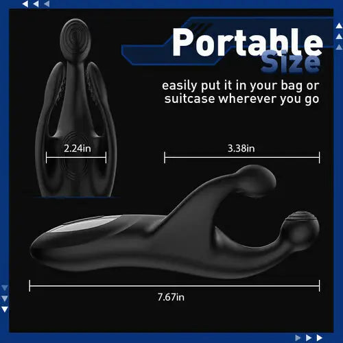 XG9 3 in 1 Penis Vibrators with Multi Point Stimulation Dual Motors and Waterproof Design