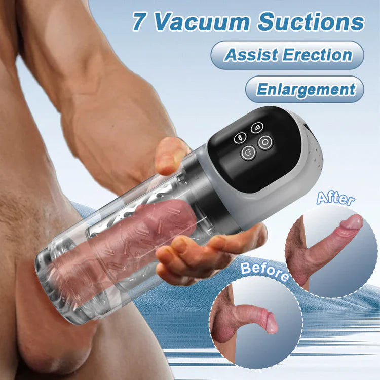 XR3plus 2-in-1 Woterproof Automatic Masturbator Licking Rotation Suction