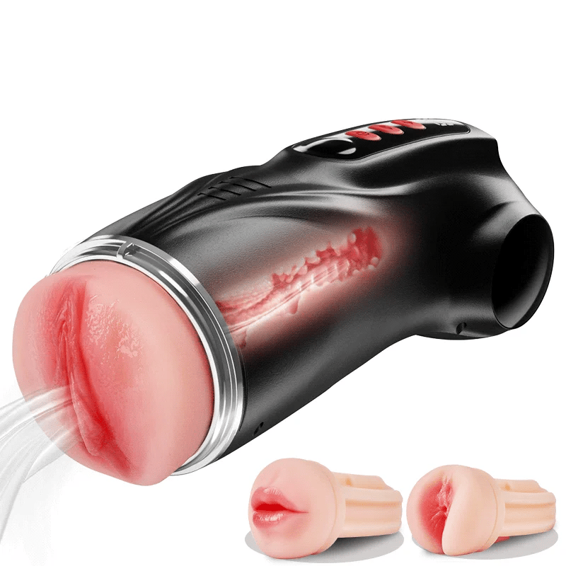 XV11: 3 in 1 Oral Sex Toy with 9 Vibration 9 Suction Modes App-Controll Men Masterbation Cup