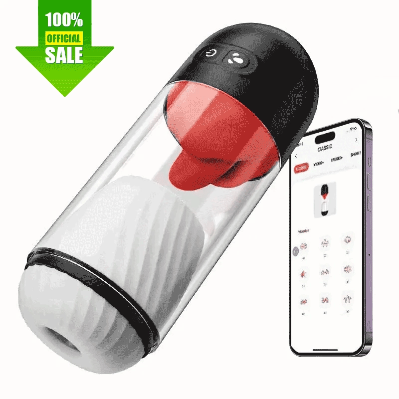 XR10 Shower Stroker  APP Controlled 9 Vibration Rotating & Licking