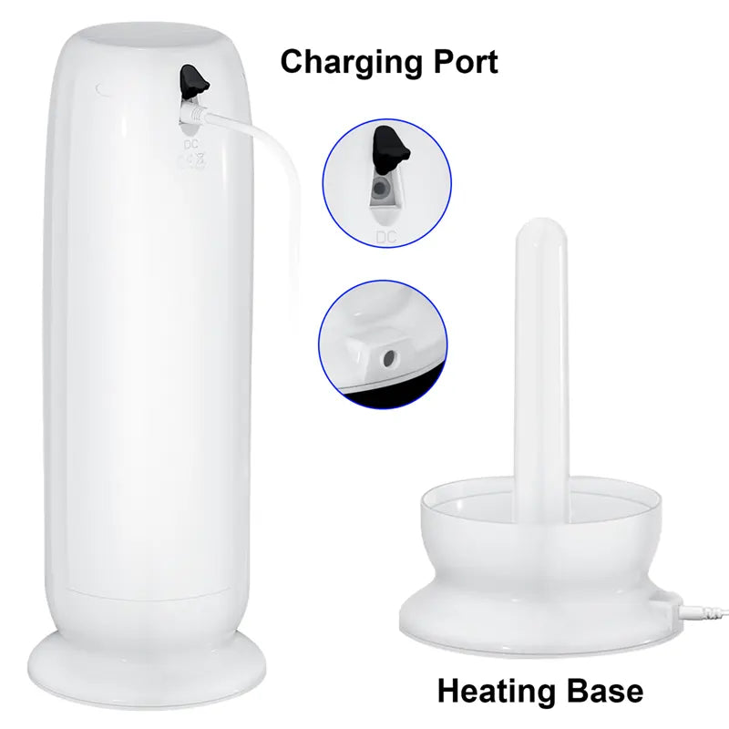 7 Frequency Automatic Stroking & Vibration Masturbator With Heating Base Waterproof