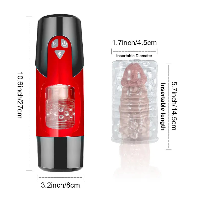 7 Frequency Rotating & Thrusting Hands Free  Masturbator
