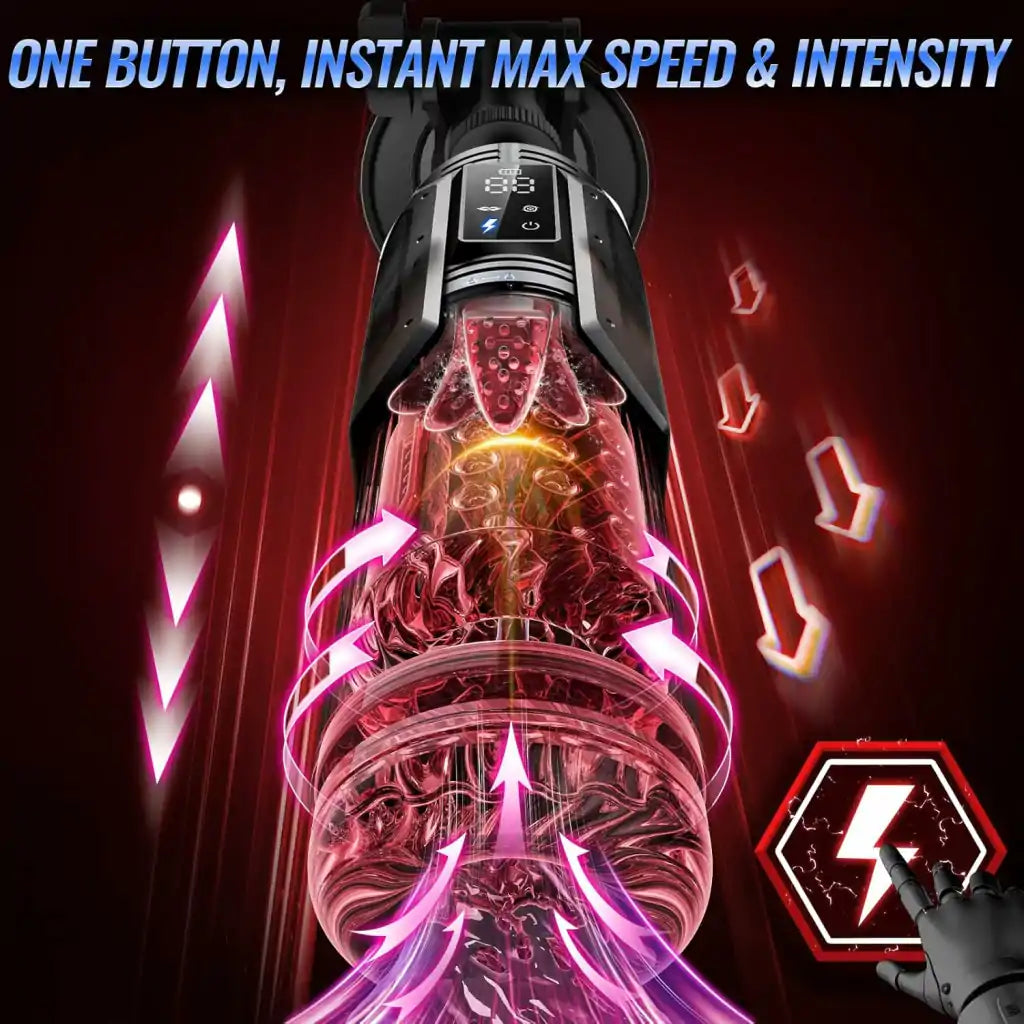 Waterproof Male Masturbator  Red