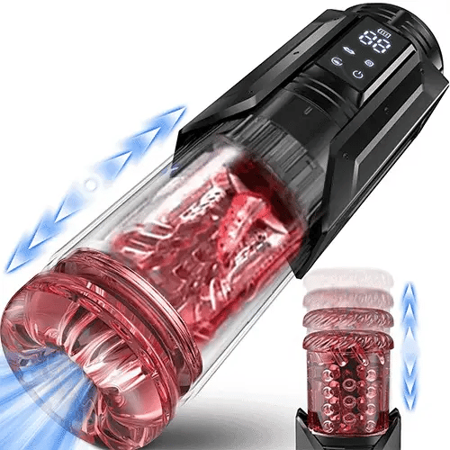 XT20: Waterproof Male Masturbator 7 Sucking Thrusting Rotating & 7 Licking Modes Blowjob Machine