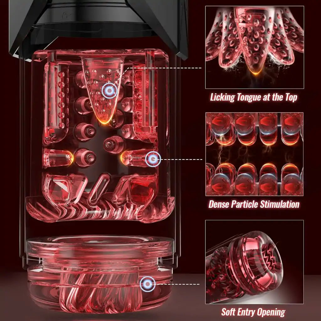 Waterproof Male Masturbator  Red