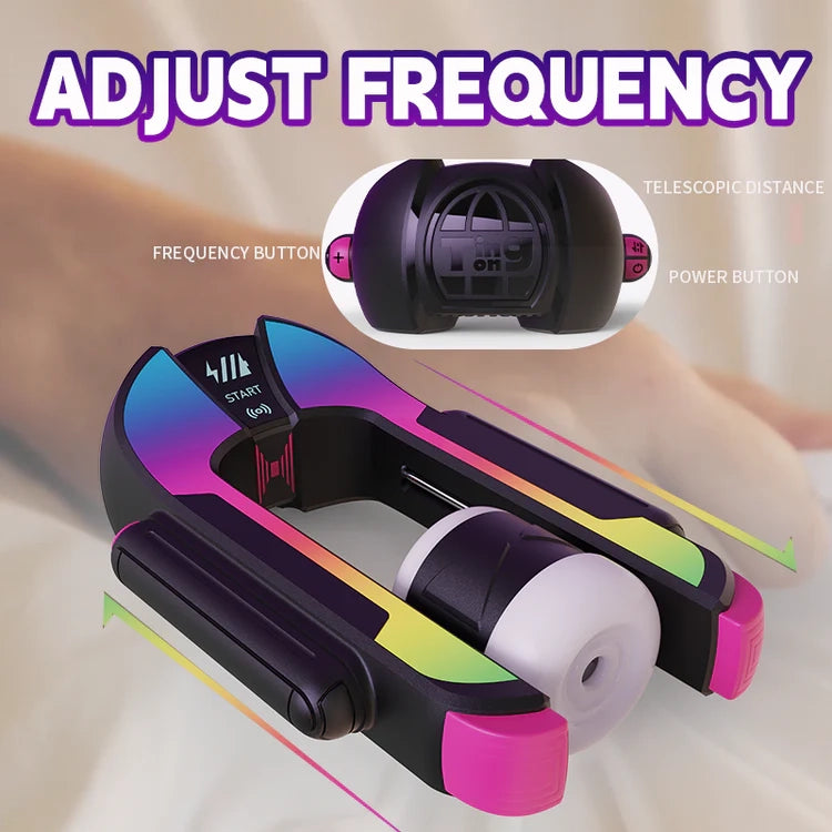XT17 APP Automatic Thrusting Male Masturbator with LED Colorful Lights
