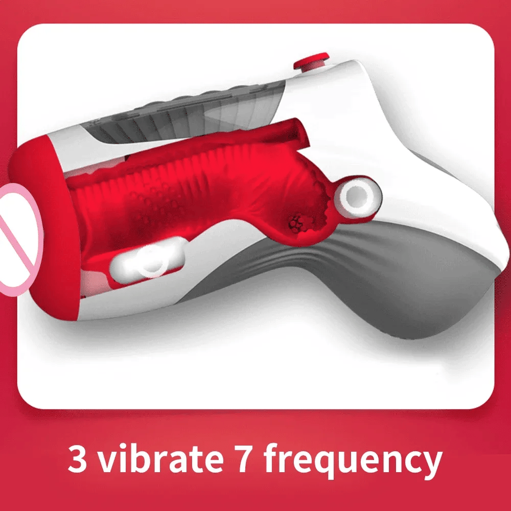 Leten Air Blast: 3 Sucking 3 Vibrate Oral Simulator MT-XV1