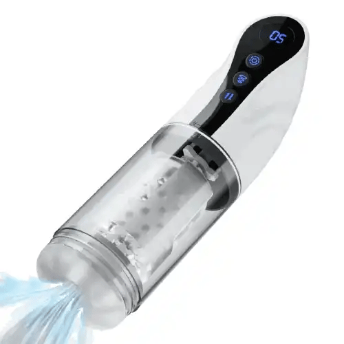 XS17: Large Penis Male Masturbator Toy with 9 Sucting, Rotating & XS17: Large Penis Male Masturbator Toy with 9 Sucting, Rotating &