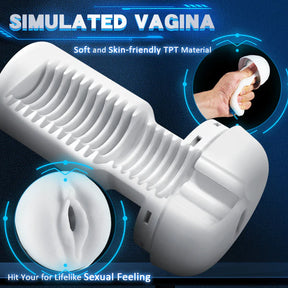 Automatic 4 Telescopic Realistic Channel Masturbation Cup For Small Penis