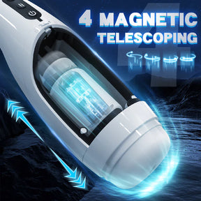 Automatic 4 Telescopic Realistic Channel Masturbation Cup For Small Penis