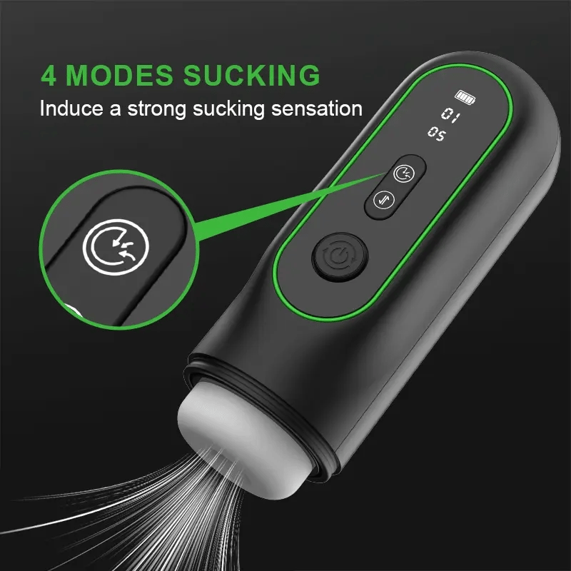 6 In 1 Male Masturbator 4 Sucking 15 Thrusting 6 Vibrating Heating Voice