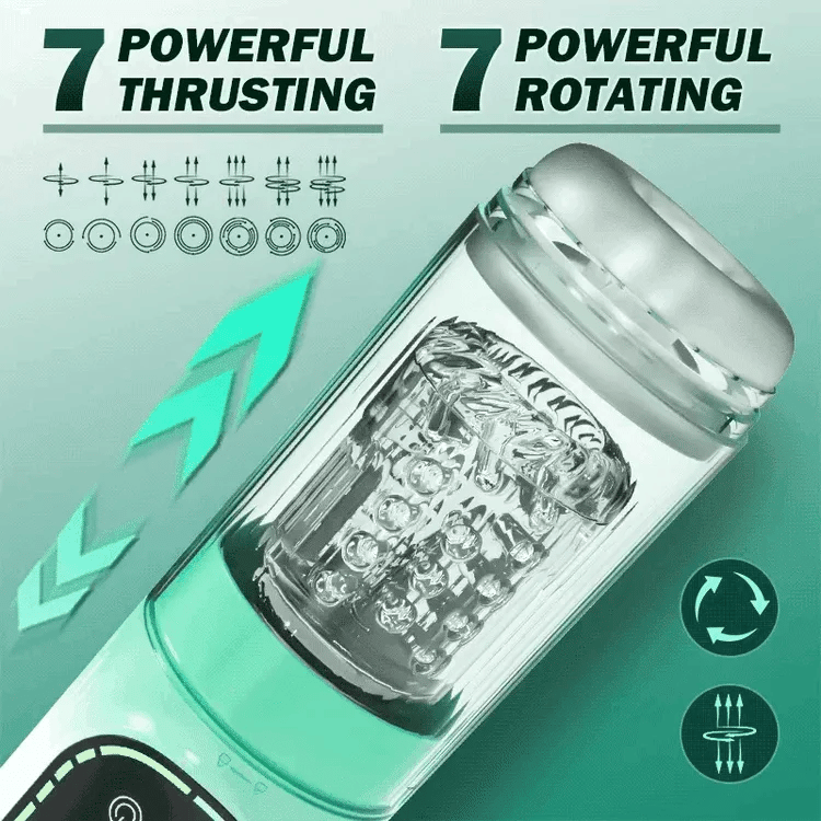 4-in-1 Waterproof Suction & Thrusting Pleasure Device MT4