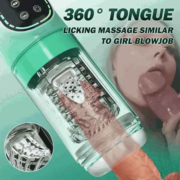 XR4 5 in 1 Waterproof Blowjob Machine Thrusting Sucking Vibrating Rotating
