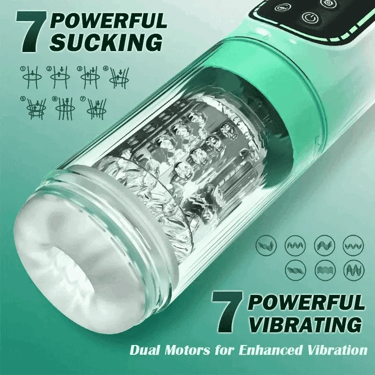 4-in-1 Waterproof Suction & Thrusting Pleasure Device MT4