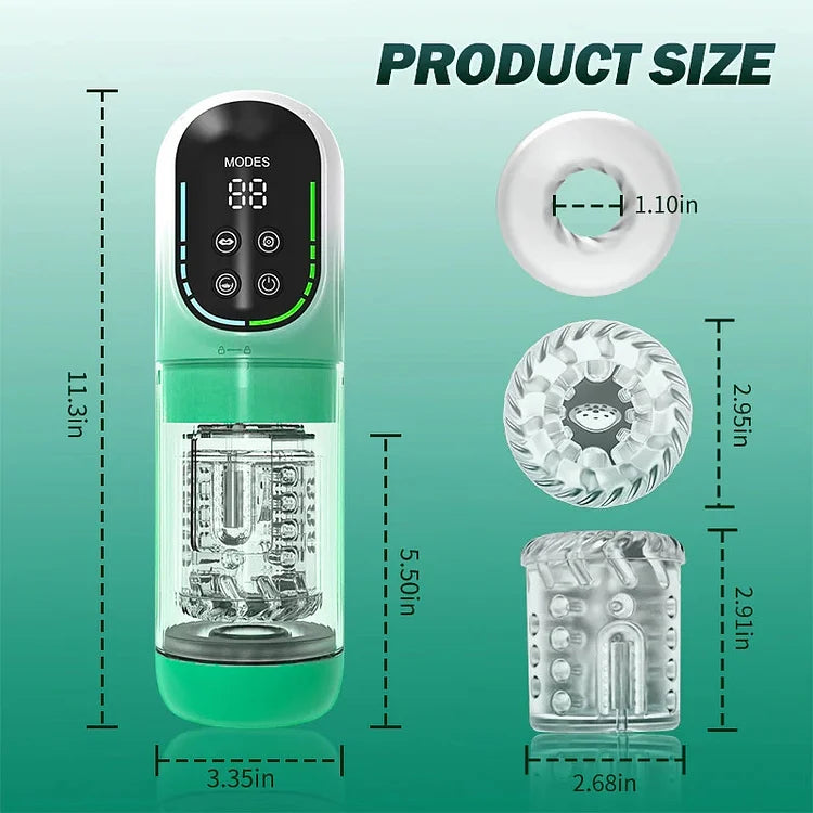 XR4 4 in 1 Blowjob Machine Thrusting Sucking Vibrating Rotating Waterproof