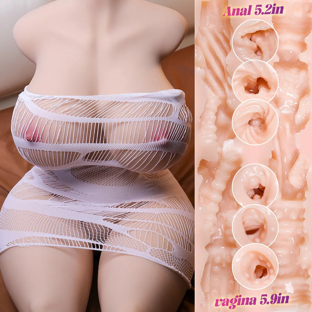 Morgpie-103.6LB  Sexy Full Size Female Torso with Realistic Breasts & Huge Butt