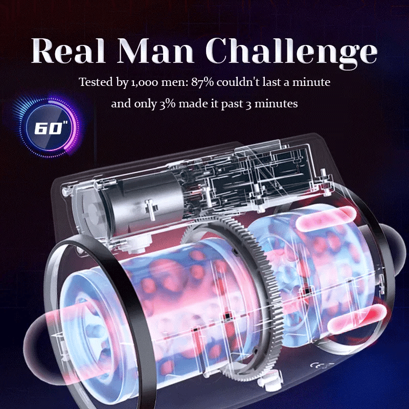 Dual-end Blowjob Machine Thrusting Rotating Vibrating Waterproof