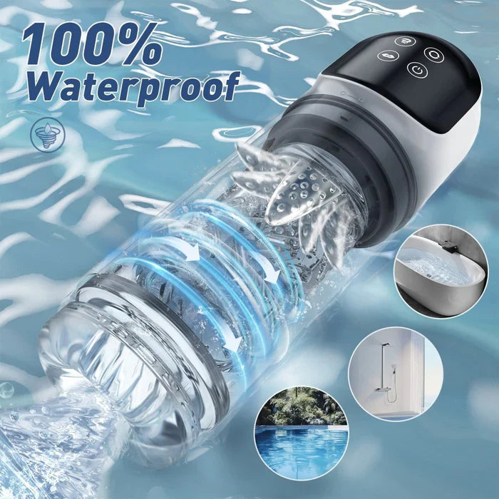 2-In-1 Blowjob Machine With Dual Stimulation & Water Vacuum Pump Function