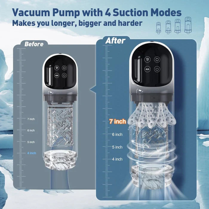 2-In-1 Blowjob Machine With Dual Stimulation & Water Vacuum Pump Function