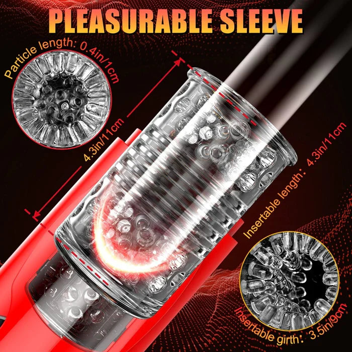 Hands-Free Male Masturbator Realistic Rotation Thrust Stroking Oral Sex Machine