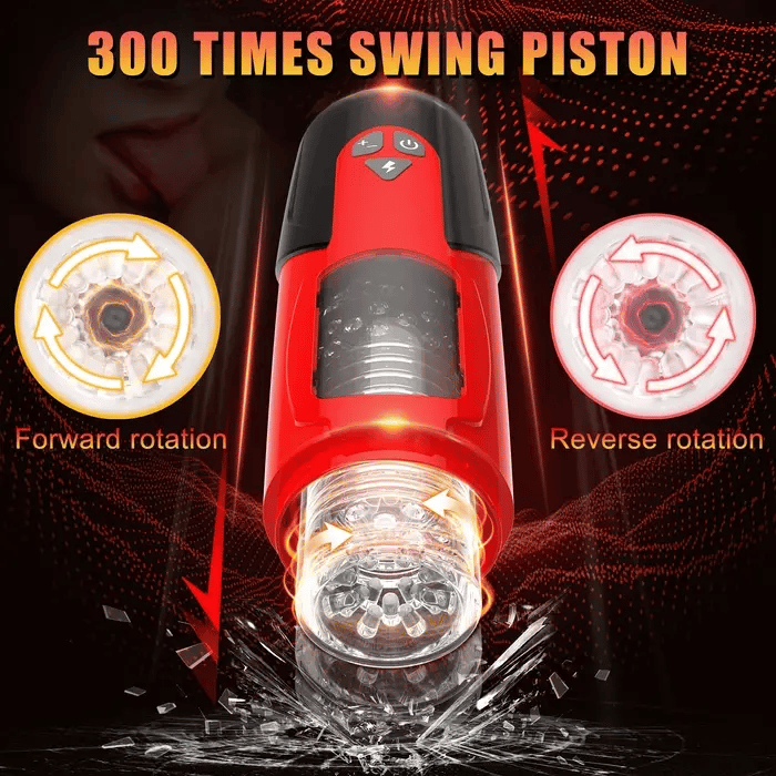 Hands-Free Male Masturbator Realistic Rotation Thrust Stroking Oral Sex Machine