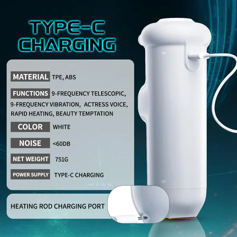 Brand New Upgraded Male Thrusting Masturbator with 9 Vibration and Thrusting Modes.