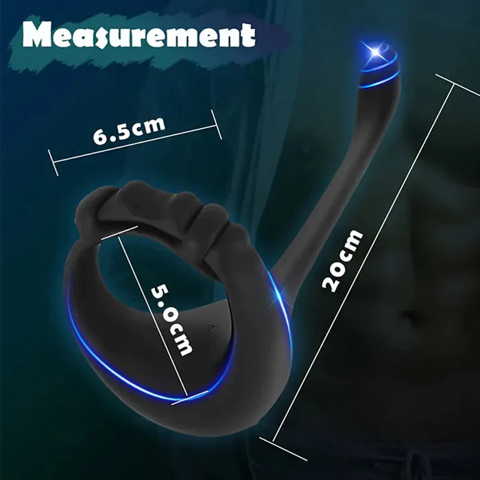 PR4 Adjustable Cock Ring Penis Preineum Prostate Stimulator