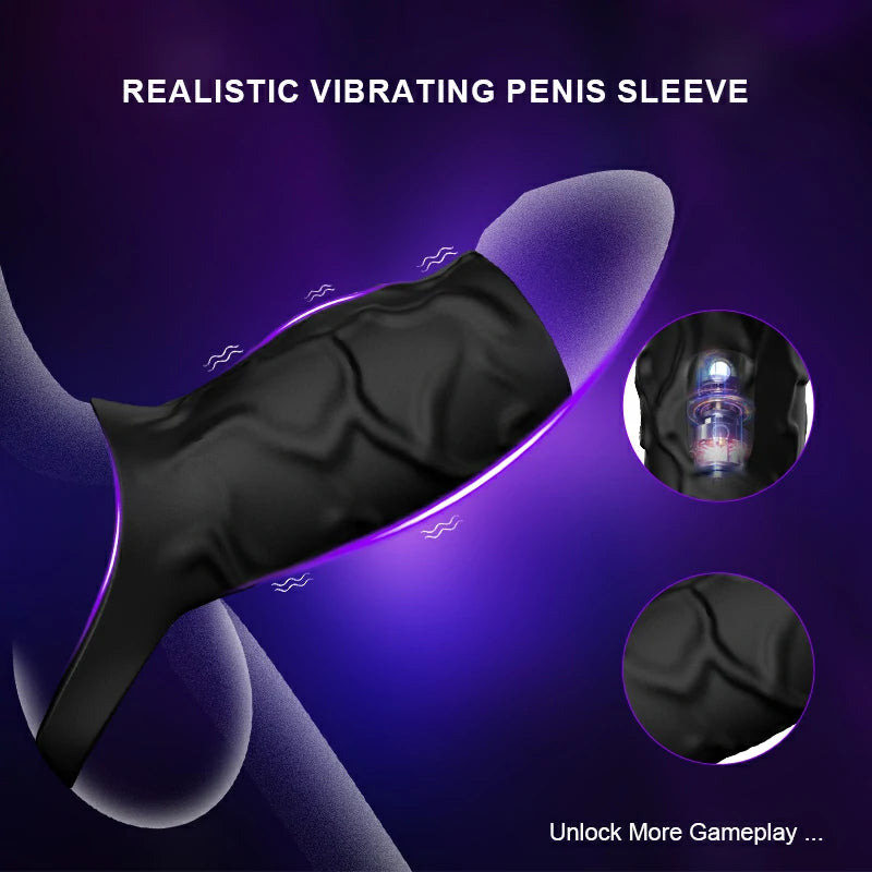 Cock Ring Velvet Touch Silicone Tight Fit Gentle Grip Vibrating Waterproof Intense Stimulation MT-PR11
