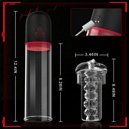 XP13: Best Multifunction Vacuum Penis Pump with 3 Suction & 9 Vibration Masturbator blowjob machine