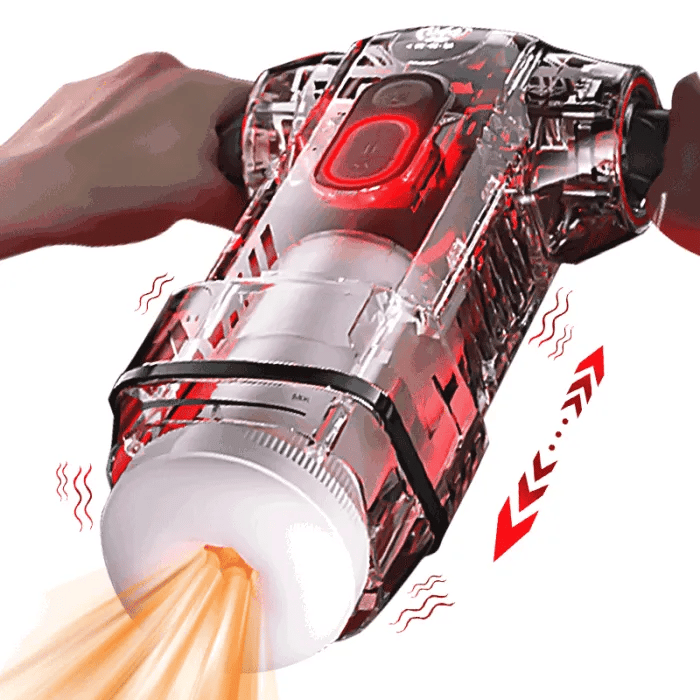 Dual Handle Controlled Thrusting Masturbator