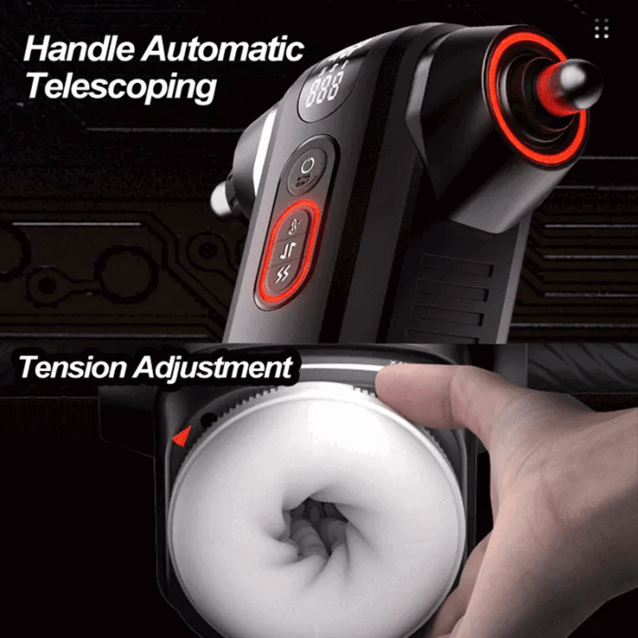 Dual Handle Controlled Thrusting Masturbator