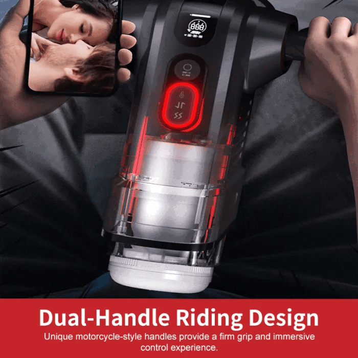 Dual Handle Controlled Thrusting Masturbator