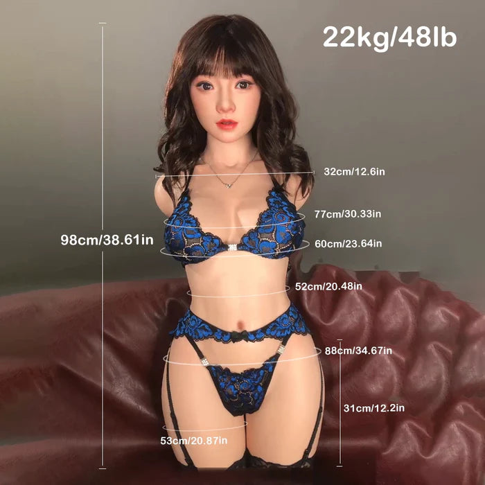 Elena: 48.5LB Realistic Silicone Sex Doll with ROS Head
