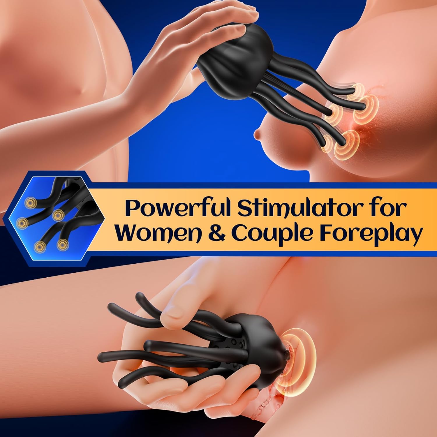 XG22 Male Glans Trainer 10 Vibrating Modes Wrapping Tentacle Male Vibrator Sex toy