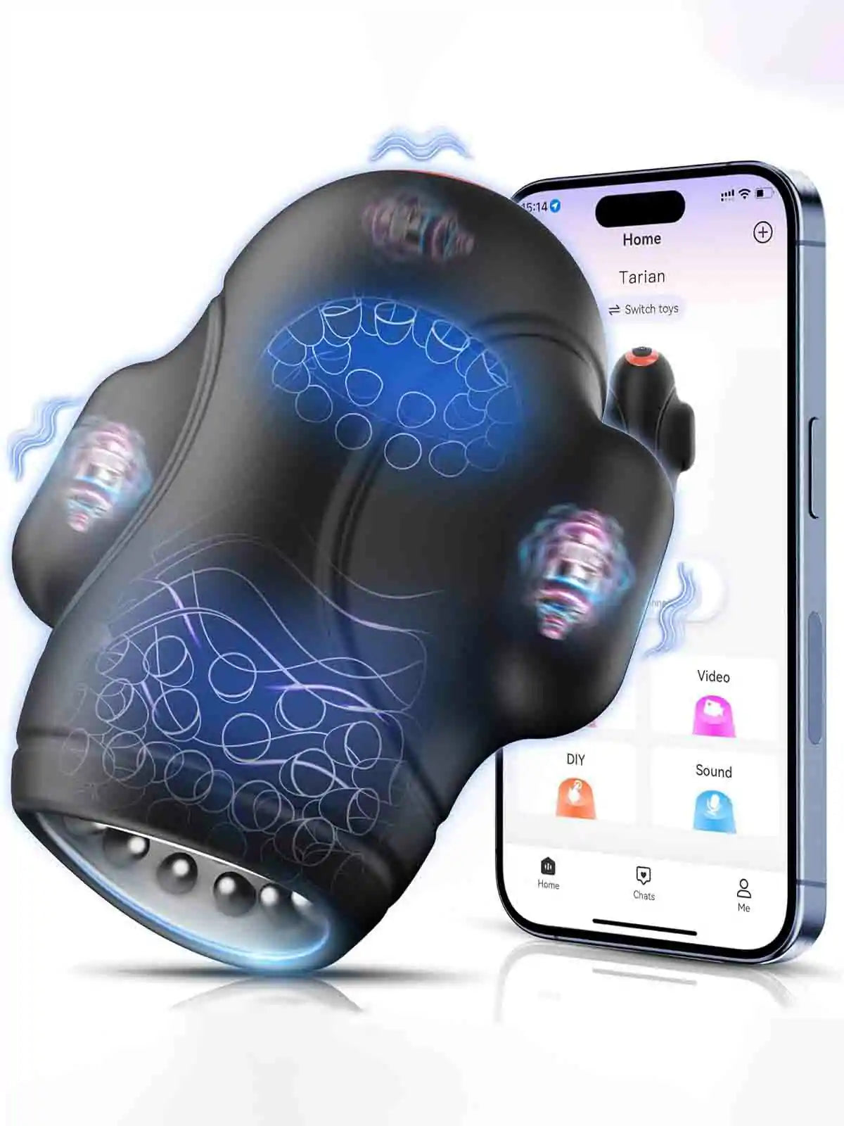 Upgraded App Control 4 in 1 Dick Trainer Vibrating Masturbation Cup