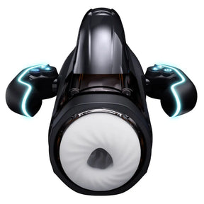 XS9 4 in 1 Handheld Masturbator With 10 Sucking Mode 5 Thrusting Speeds Heating Voice Function