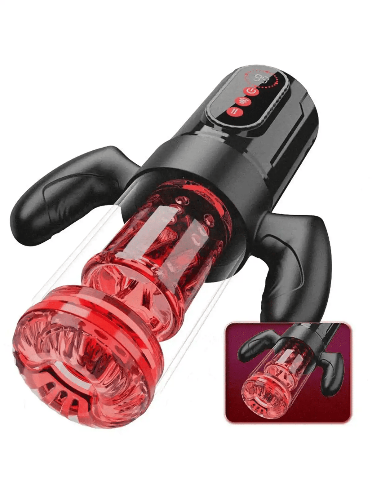 Handle Design 9 Thrusting & Rotating 9 Suction Adult Toys Mens Masturbator