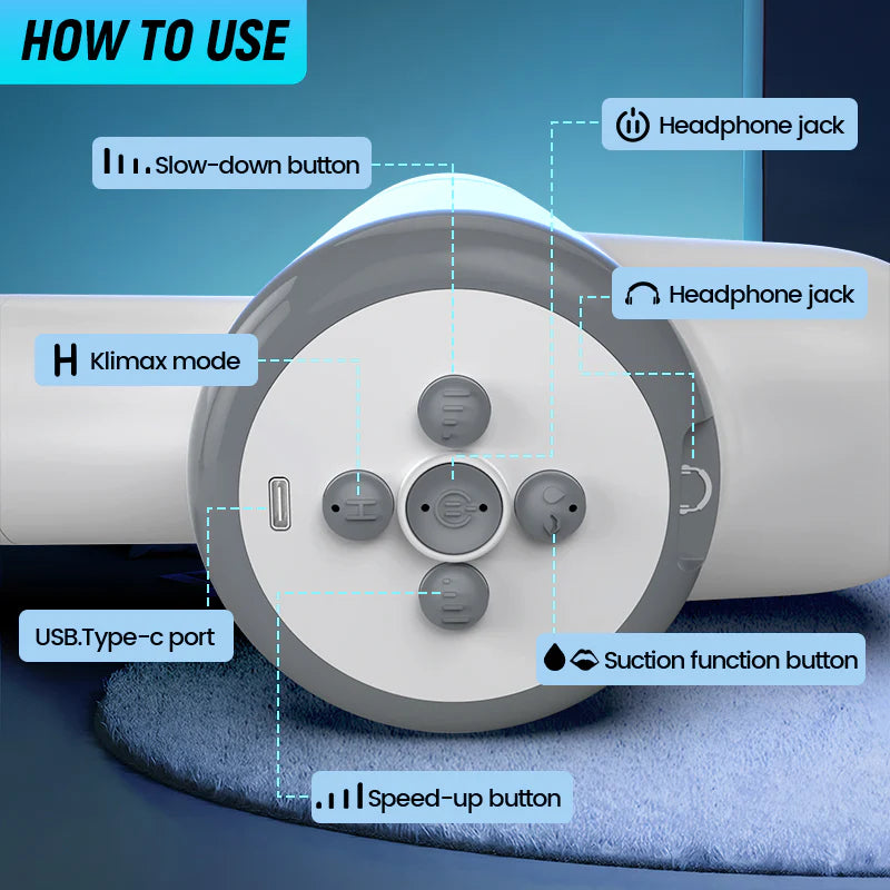 Auto lubrication thrusting Male Masturbator with Remote Control, Hands-Free Wearable, Silent 100% MT32