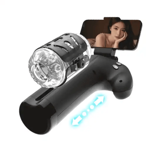 Hands-Free Thrusting Male Masturbator With Phone Mount