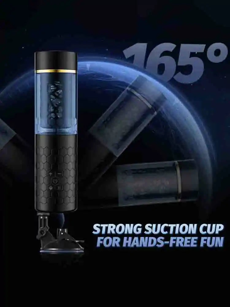 Hands Free Automatic Male Masturbator with 10 Thrusting Rotating Modes and Suction Cup