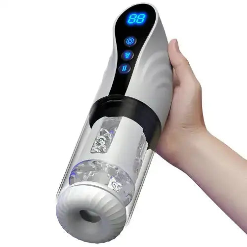 XS17: Large Penis Male Masturbator Toy with 9 Sucting, Rotating & XS17: Large Penis Male Masturbator Toy with 9 Sucting, Rotating &