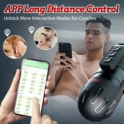 Leten 10 Vibrating Masturbator and Pussy Pockets 2 in 1 APP Control