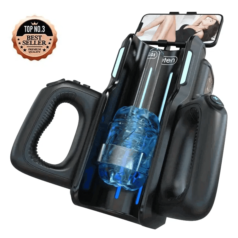 XT5: Jerk Off Machine With 2 Sleeves 10 Modes & 10 Speeds Male masturbator Masturbatorhub