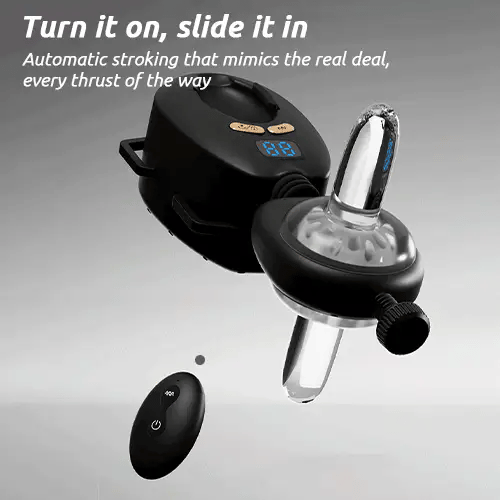 Wearable Top Male Masturbators With 9 Vibration & Thrust Modes Remote Control Wearable Top Male Masturbators With 9 Vibration & Thrust Modes Remote Control