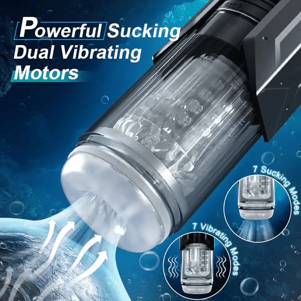 Male Stroker 7 Sucking Vibrating Thrusting Rotating 100% Waterproof