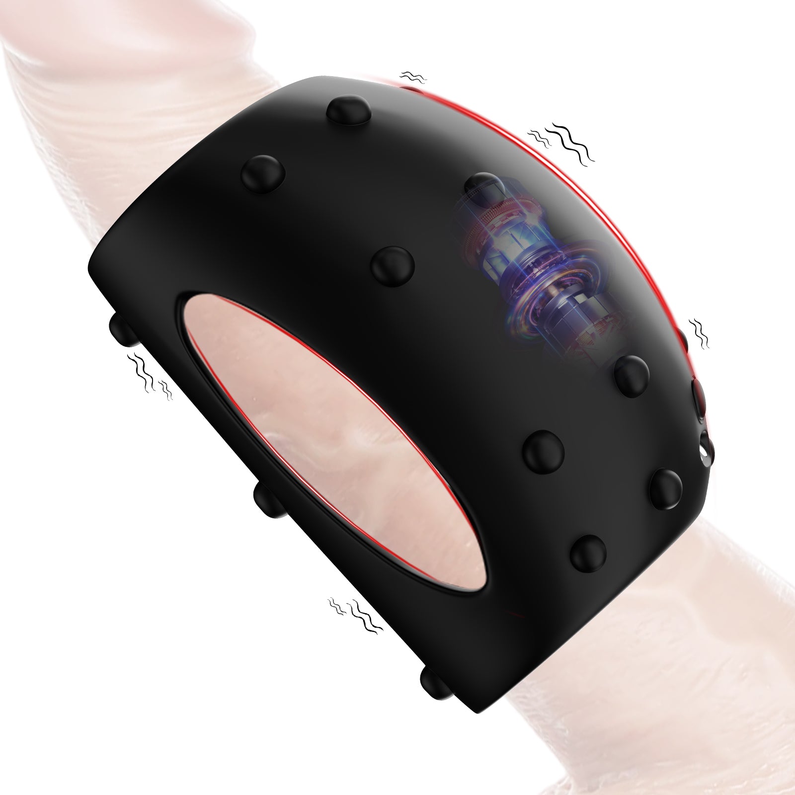 PR2 Portable 10 Vibrating Silicone Cock Ring For Men