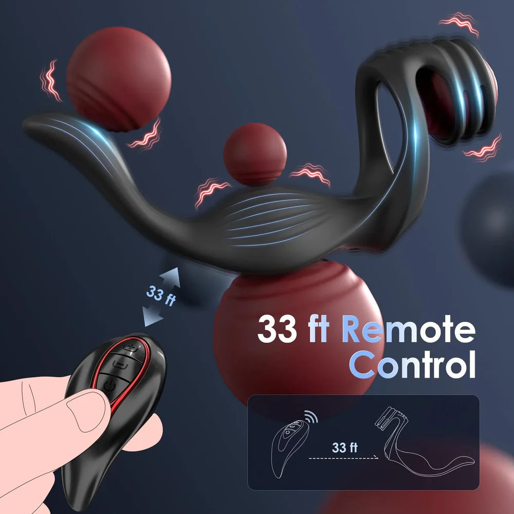 Prostate Massager Penis Testicle Perineum Anal Vibrator MT5
