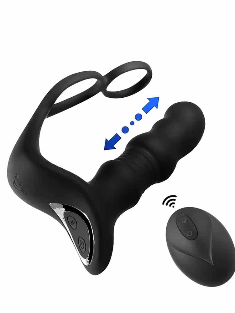 Wearable Prostate Prostate 9 Thrusting Vibrating Remote Control MT9