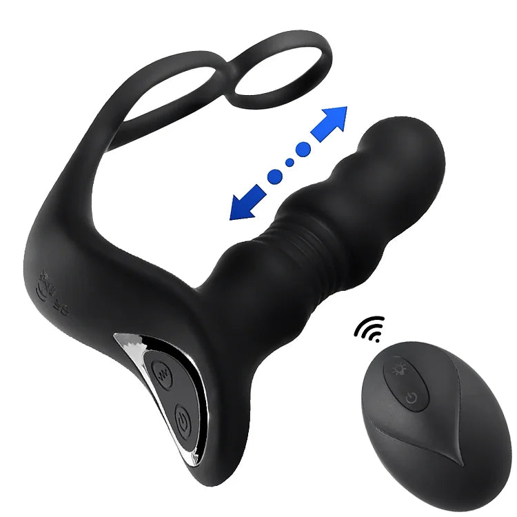 Wearable Prostate Prostate 9 Thrusting Vibrating Remote Control MT9
